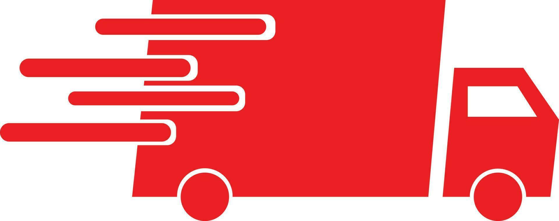 Fast Delivery Truck Illustration Design vector