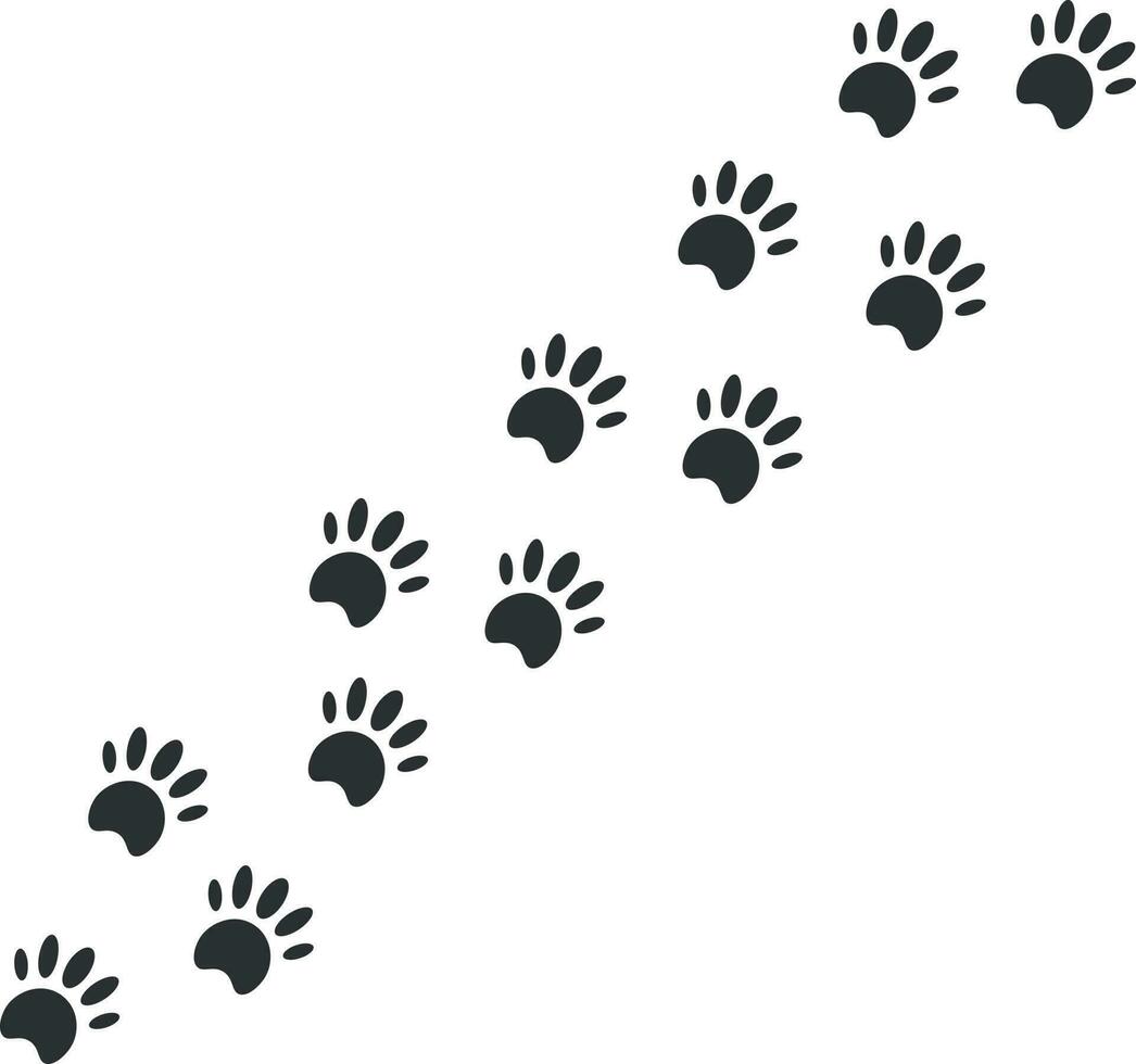 Foot Trail Print Design Illustration Art vector