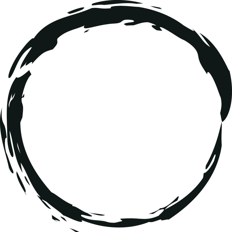Brush Circle Creative Brush Illustration Design vector