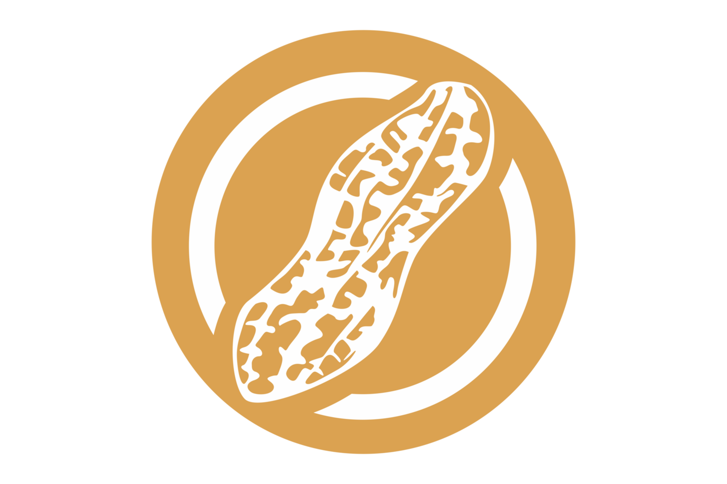 Peanut Logo Icon On Transparent Background png
