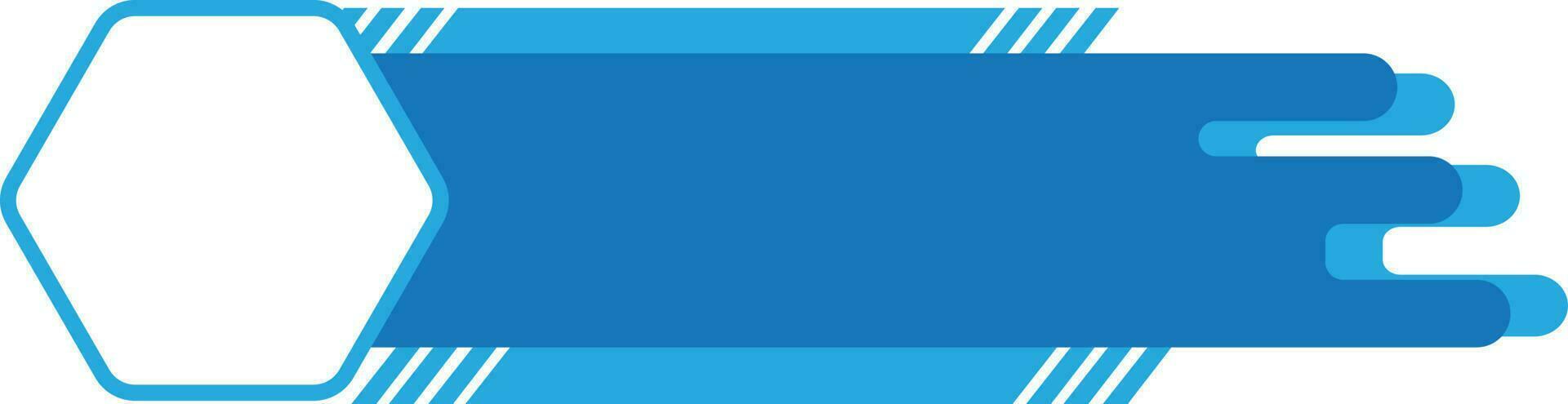 Blue Banner Shape Illustration Design vector
