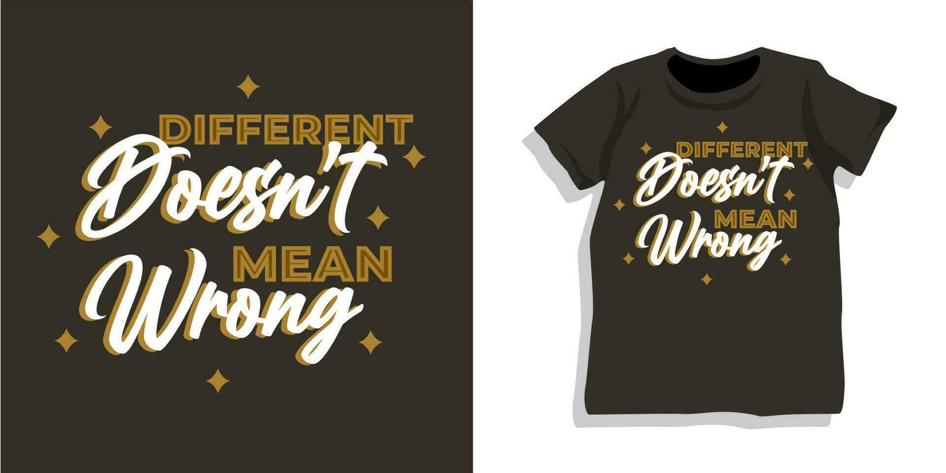 Motivational lettering typography t shirt design vector