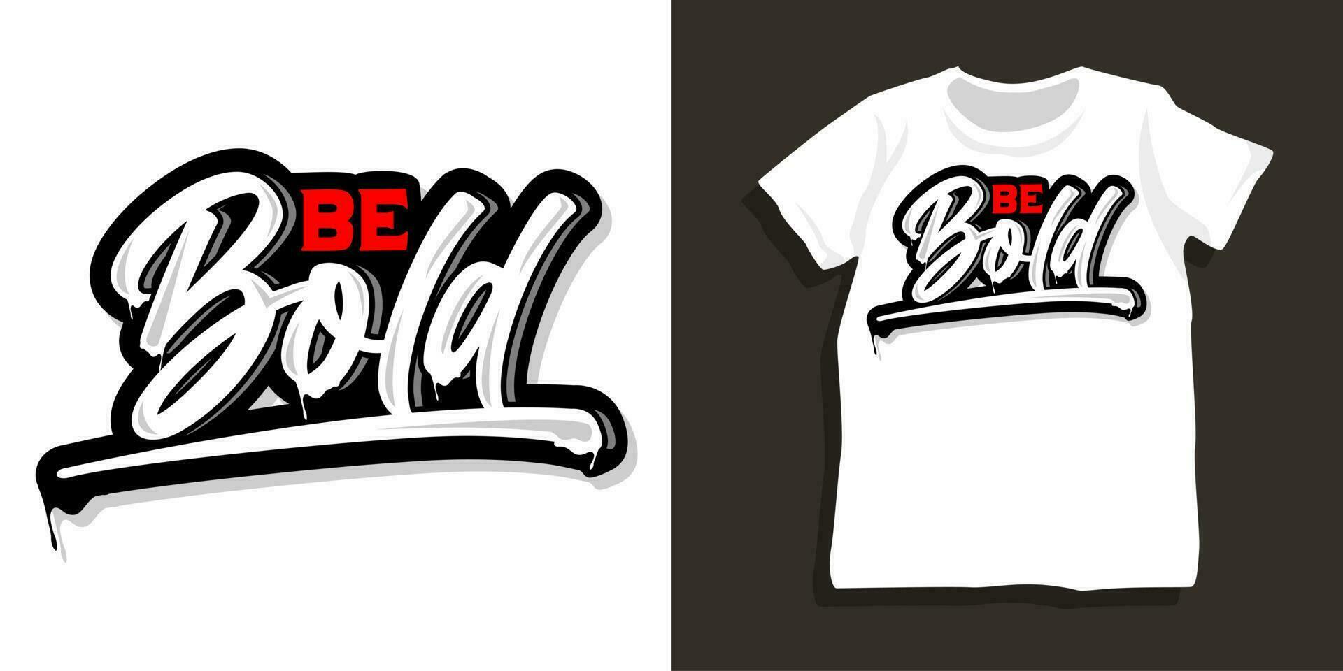 Motivational lettering typography t shirt design vector