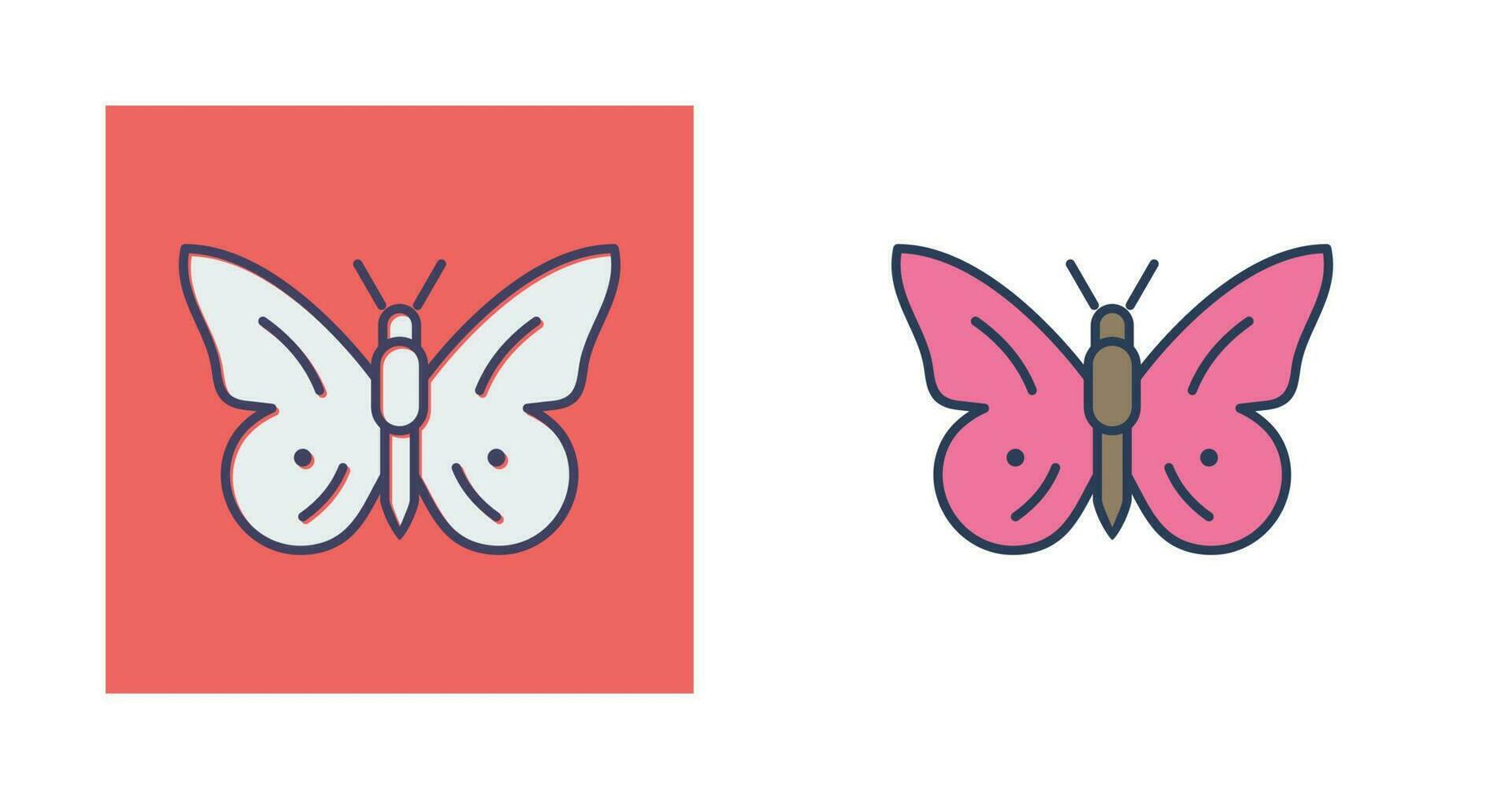 icono de vector de vuelo de mariposa