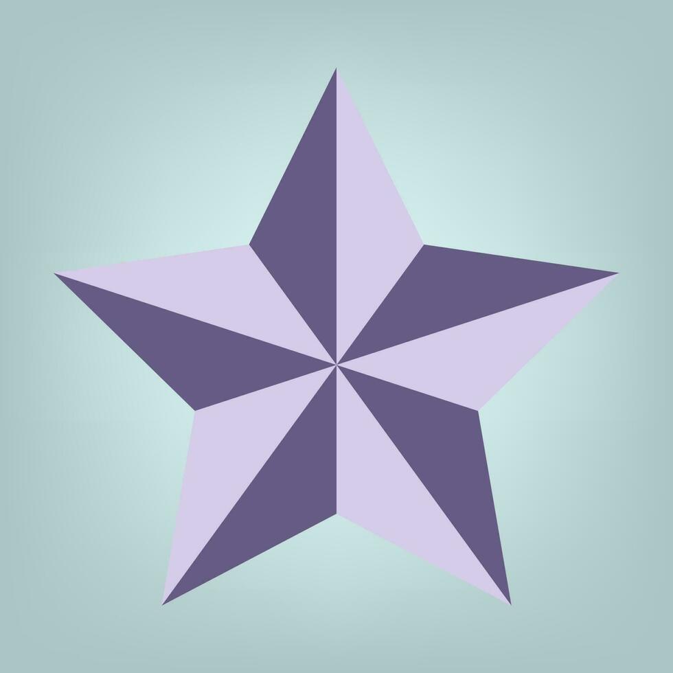 Modern 5 angles star used in quality rating icons, symbols for rating concepts vector