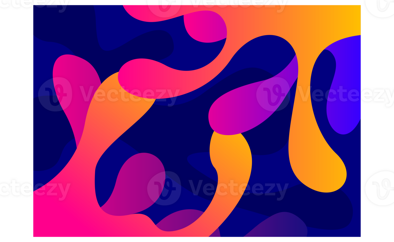 Abstract Squirt and Splash Gradient Fluid Background png