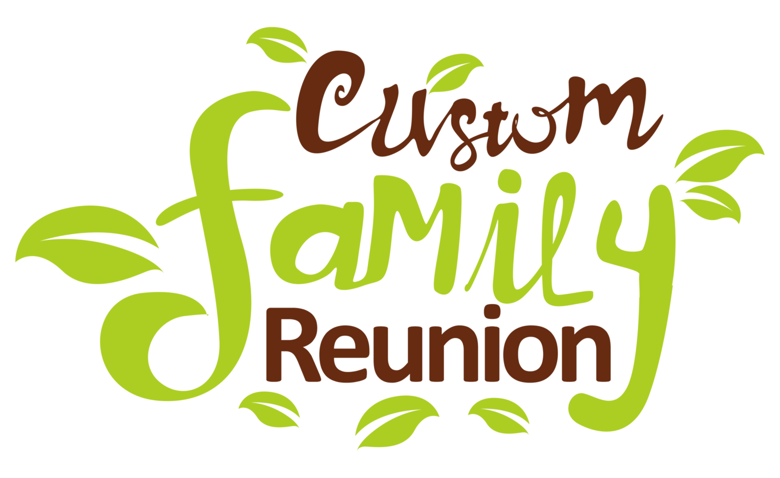 Family Quotes - Custom Family Reunion - On Transparent Background png