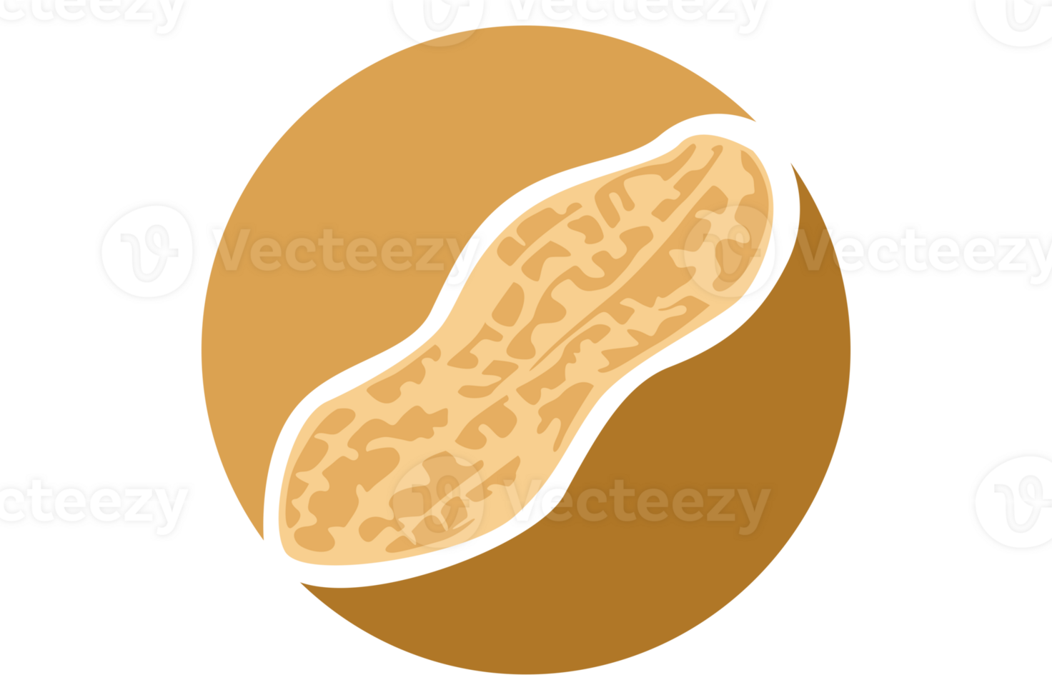 Peanut Logo Icon On Transparent Background png