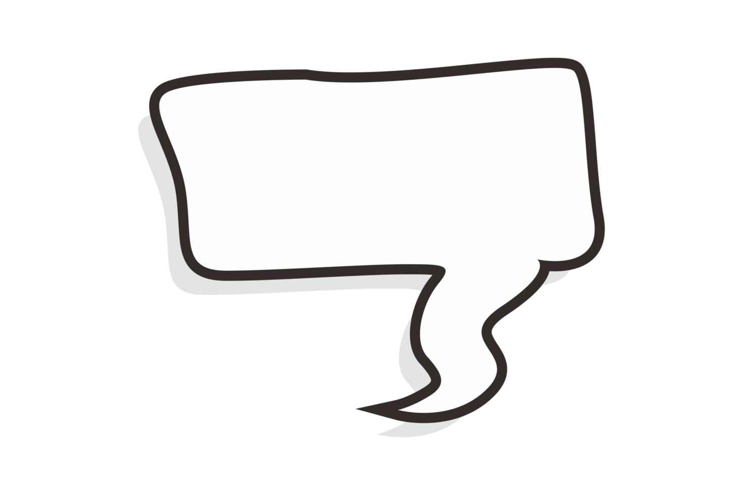 White chat balloon With Transparent Background png