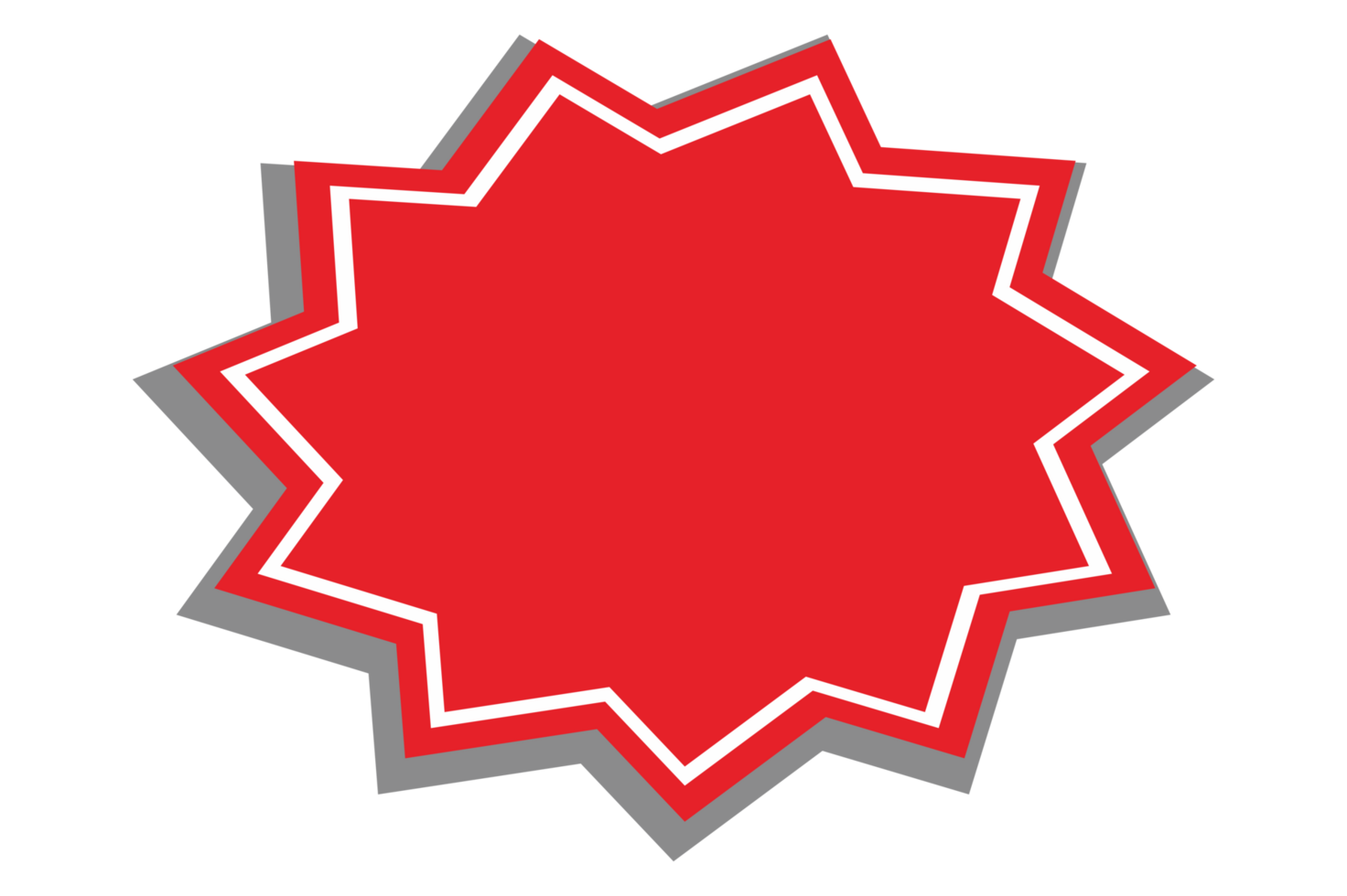 Blank Red Label Tag Sale With Transparent Background png