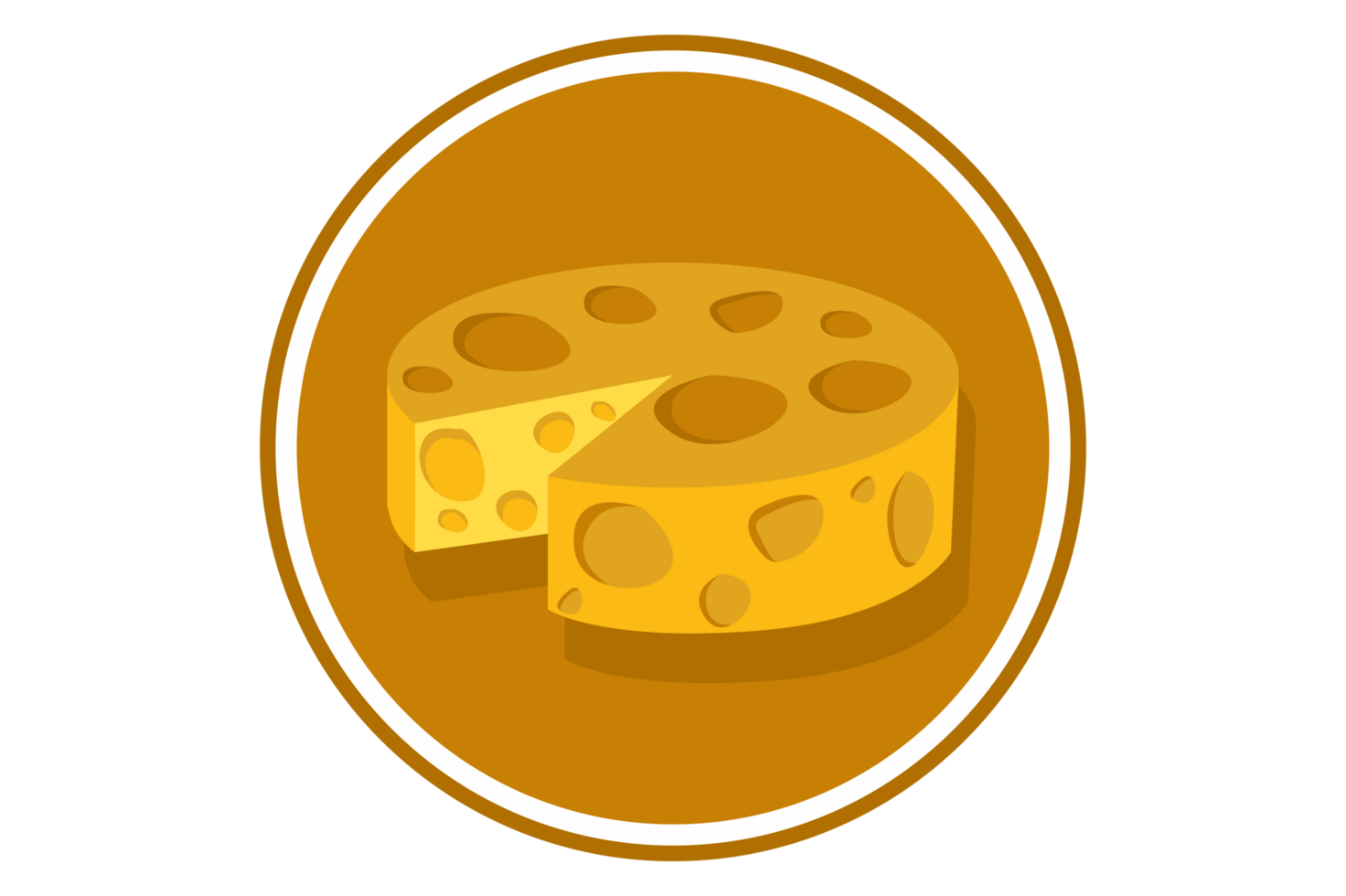 Cheese Logo Icon With Transparent Background 24035122 PNG