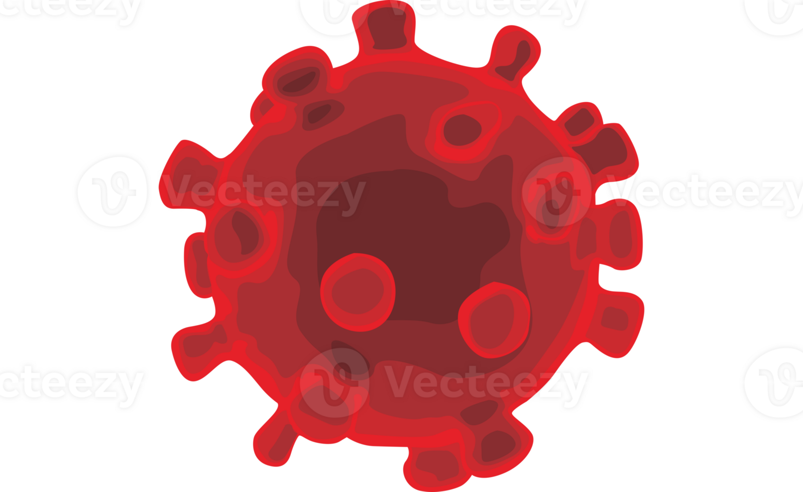 couronne virus sur transparent Contexte png