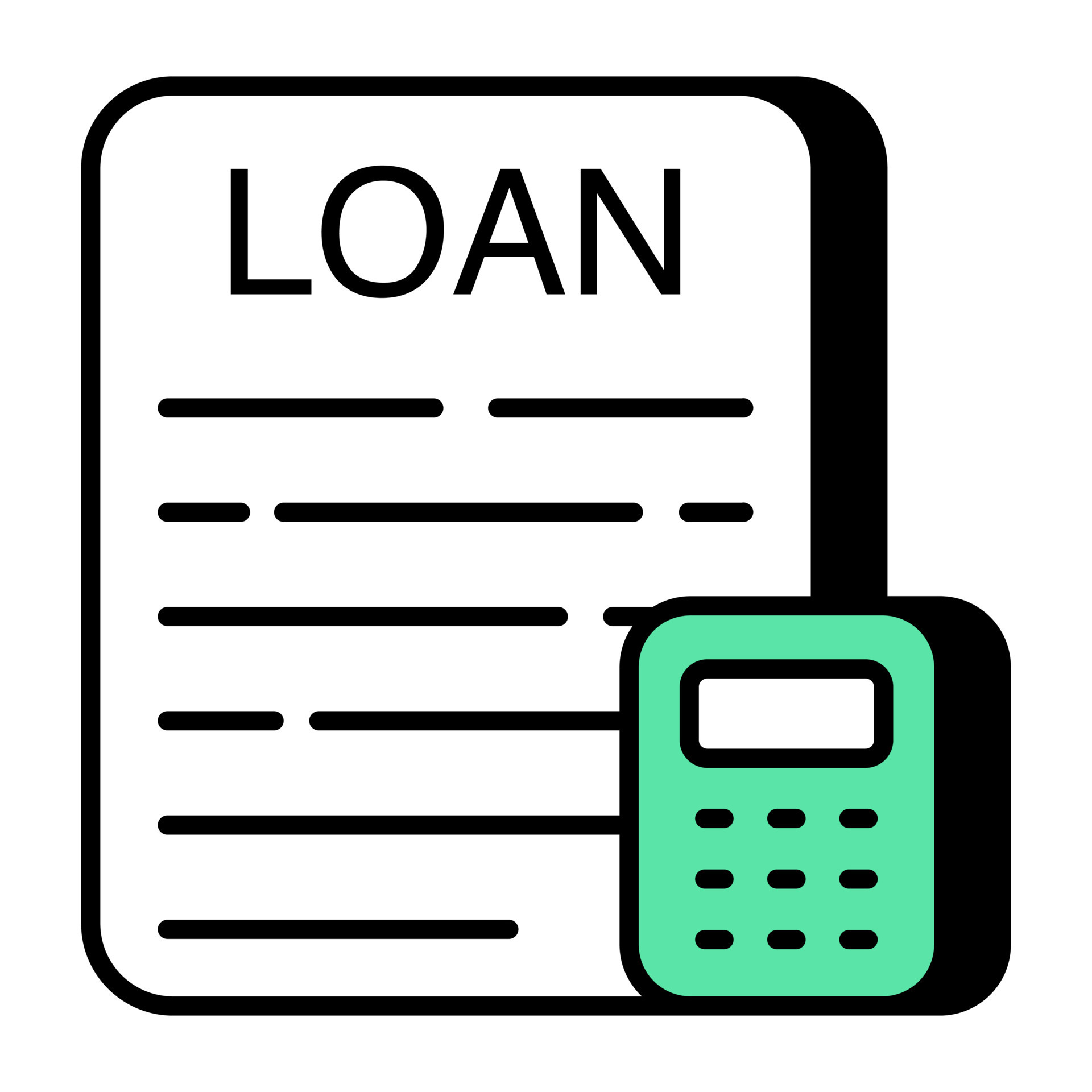 A trendy design vector of loan paper 24035388 Vector Art at Vecteezy