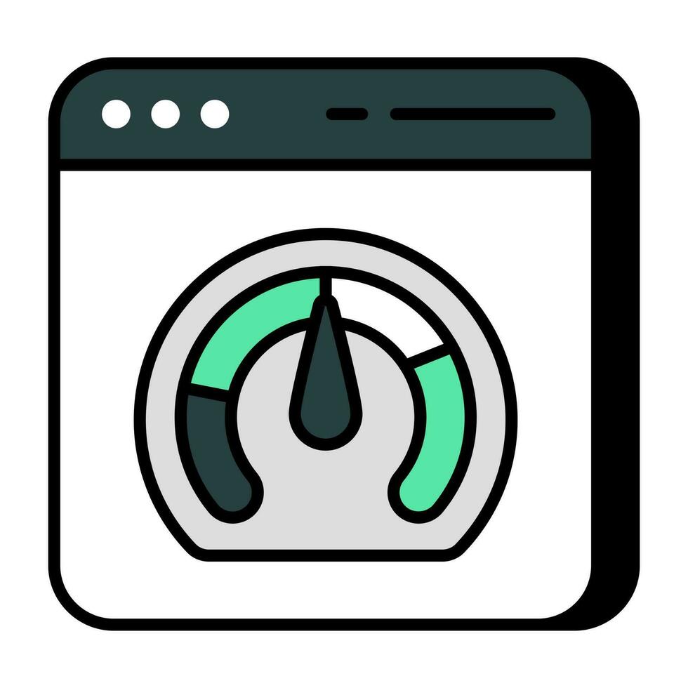 Modern design icon of web speed optimization vector