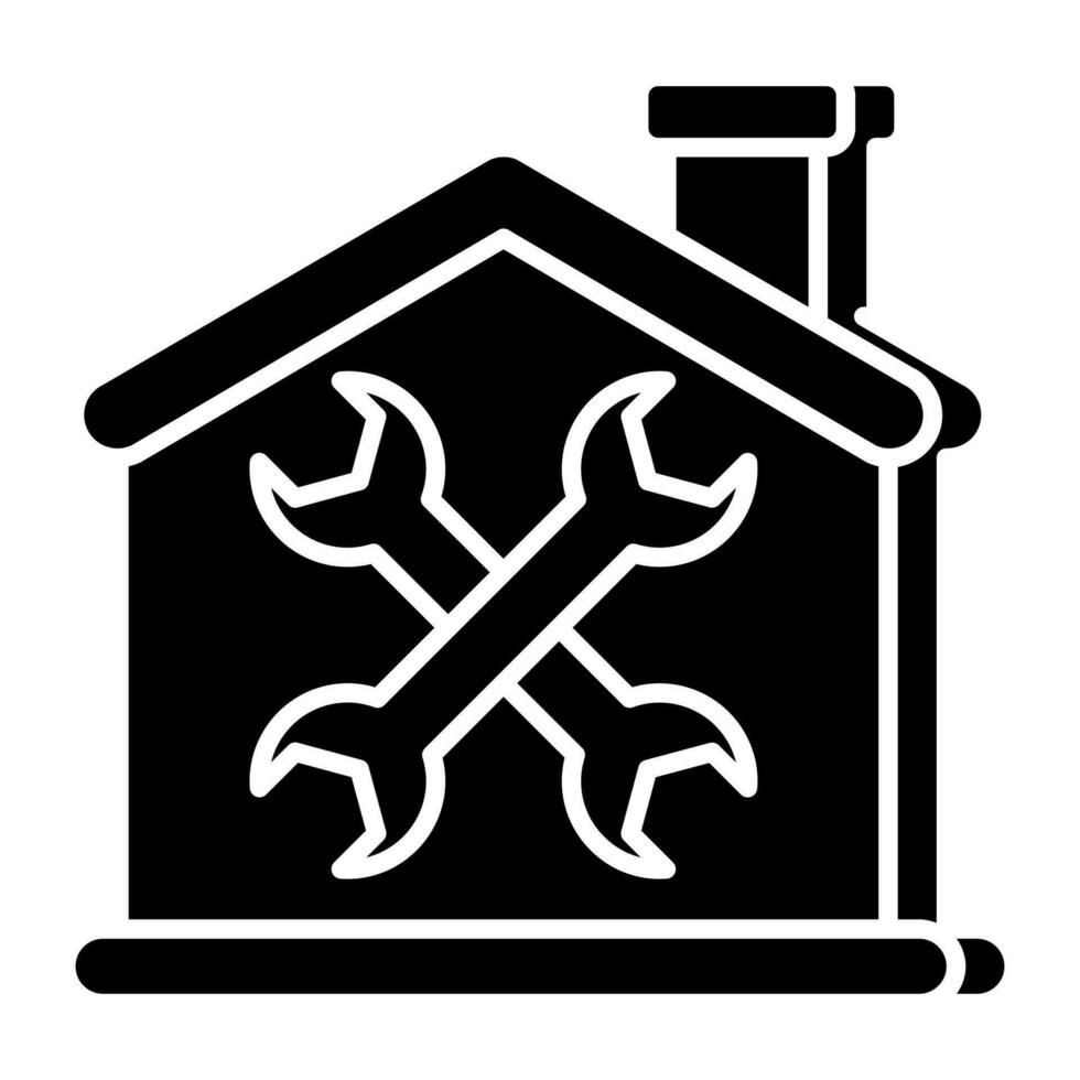 Trendy vector design of home service