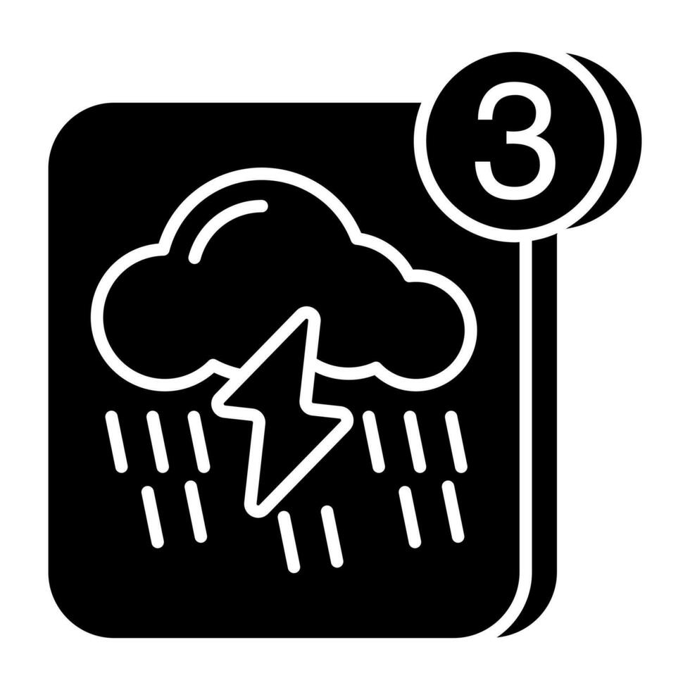 tormenta icono en Perfecto diseño vector