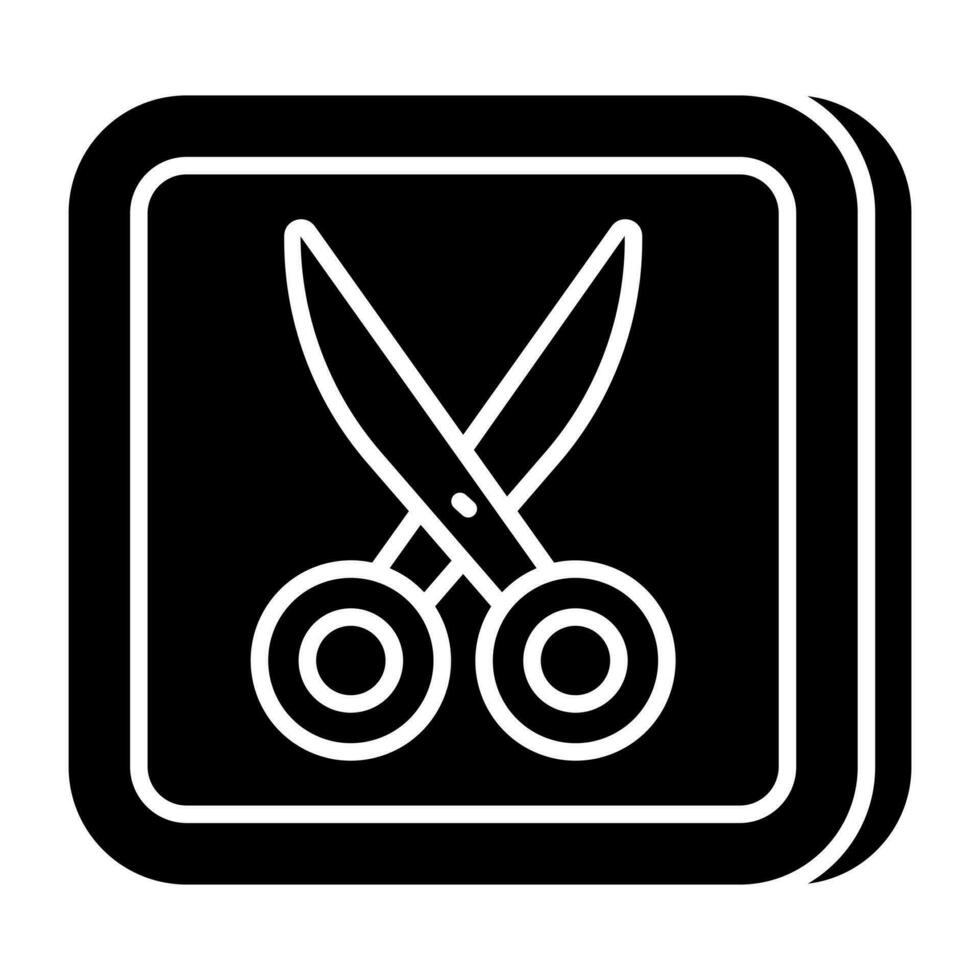 Trendy vector design of scissors