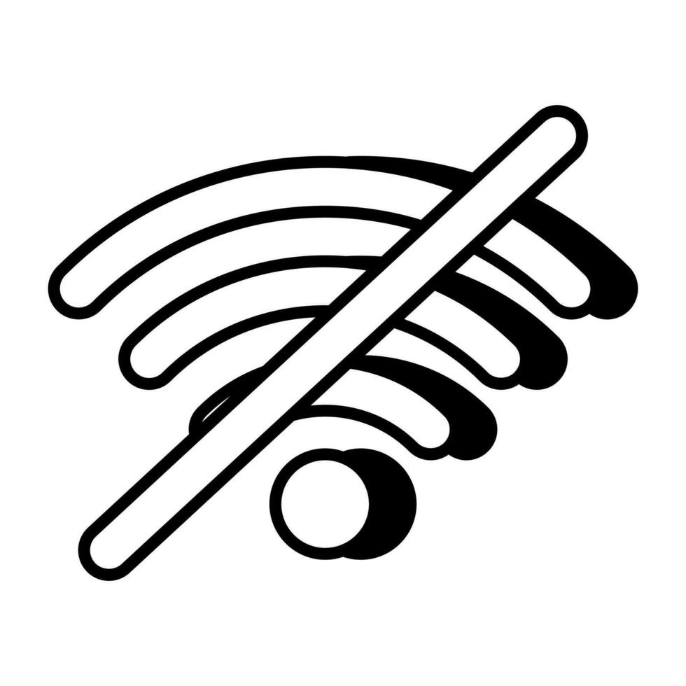 Premium download icon of no wifi vector