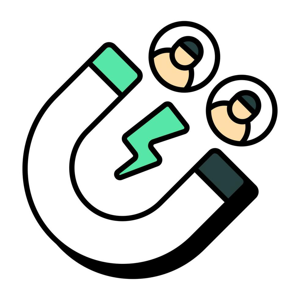 Perfect design icon of attract customers vector