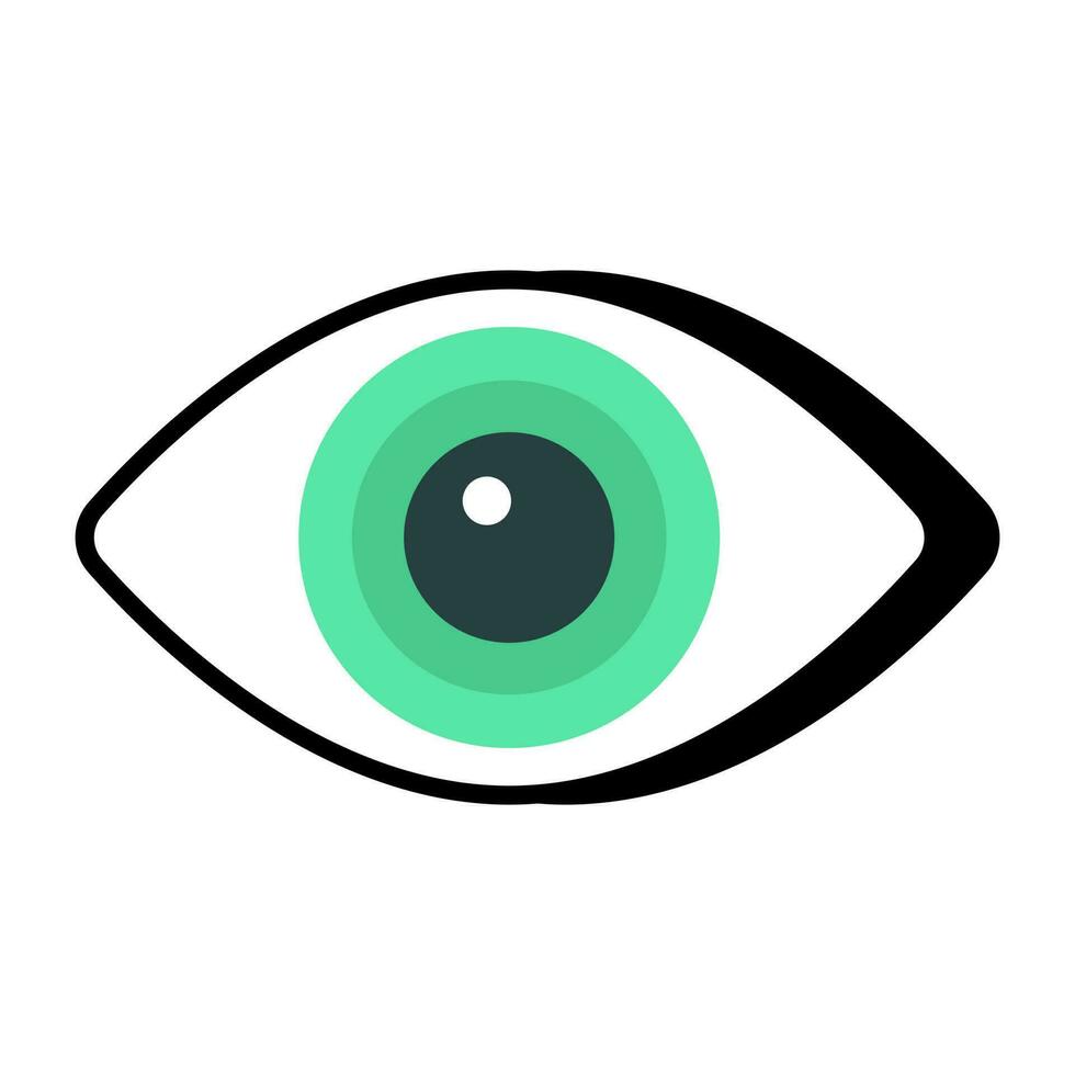 An icon design of eye vector