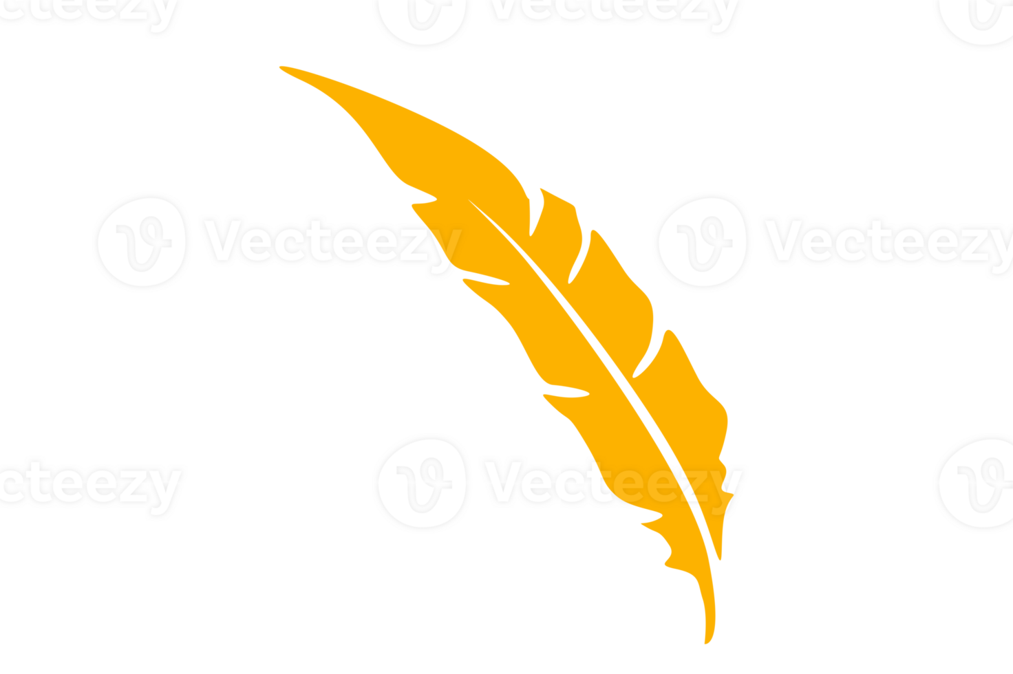Yellow Bird Feathers Ornament With Transparent Background png