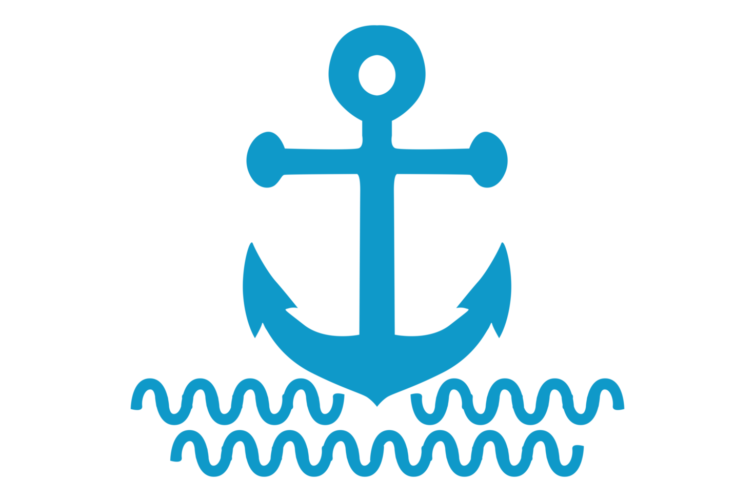 Blue Navy Anchor Logo icon With Transparent Background 24035800 PNG