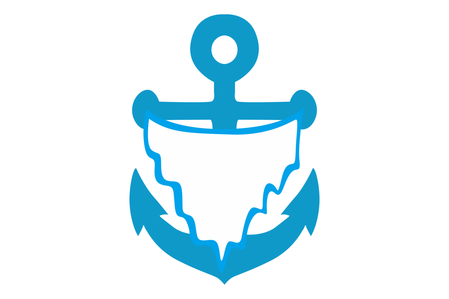Blue Navy Anchor Logo icon With Transparent Background 24035811 PNG