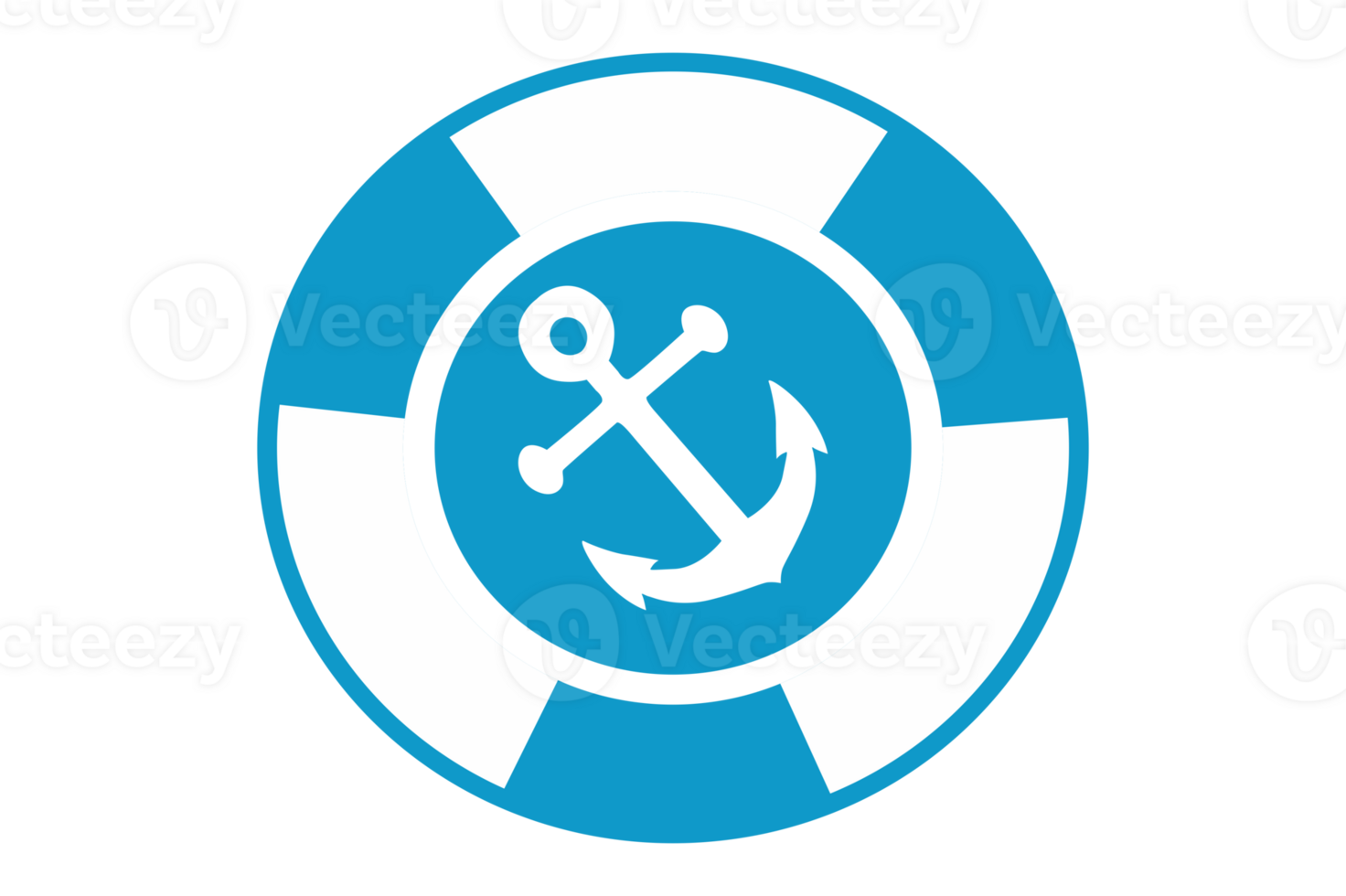 Blue Navy Anchor Logo icon With Transparent Background 24035816 PNG