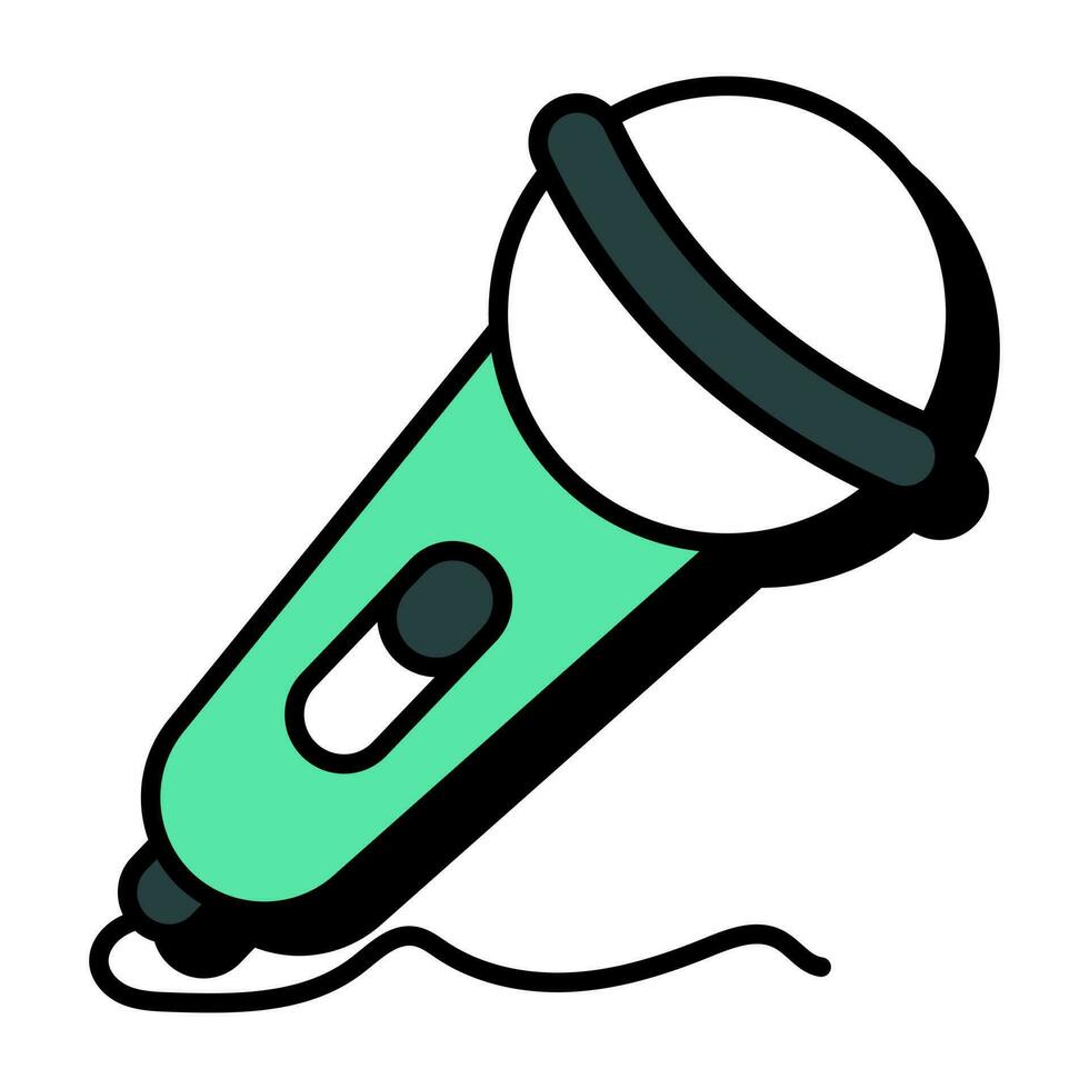 Modern design icon of singing mic vector