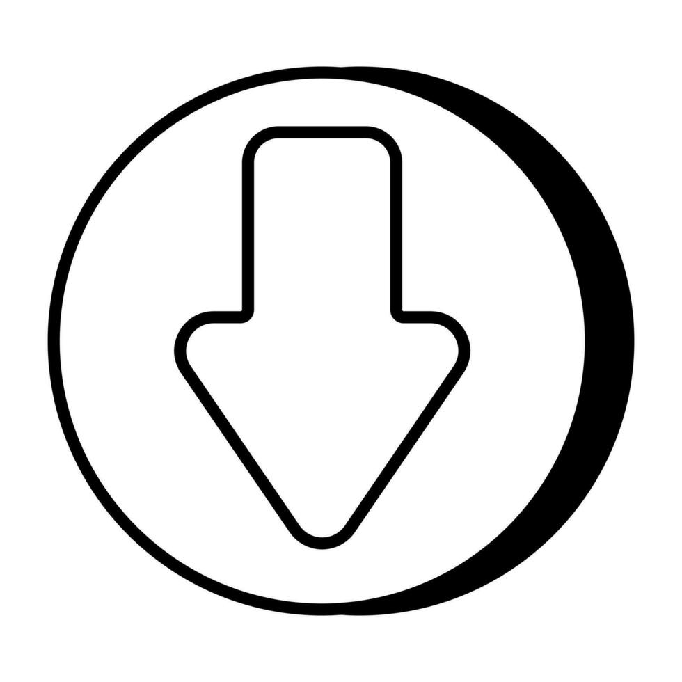 a-solid-design-of-downward-arrow-24035876-vector-art-at-vecteezy