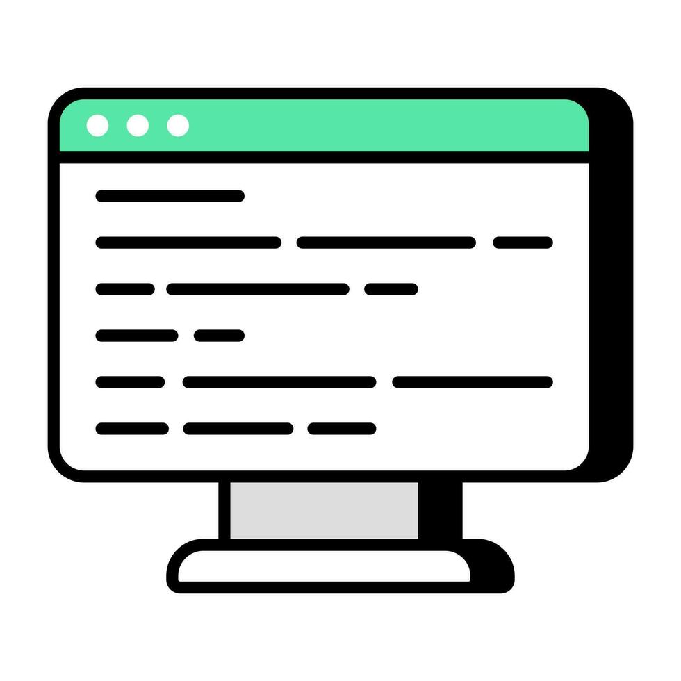 Unique design icon of source code vector