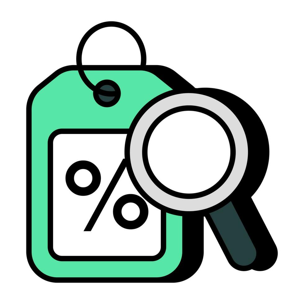A perfect design icon of search sale vector