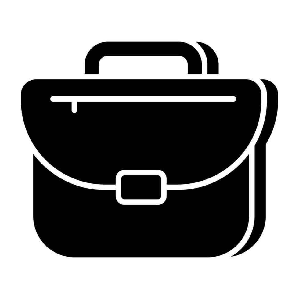 Vector design of briefcase, solid icon 24036060 Vector Art at Vecteezy