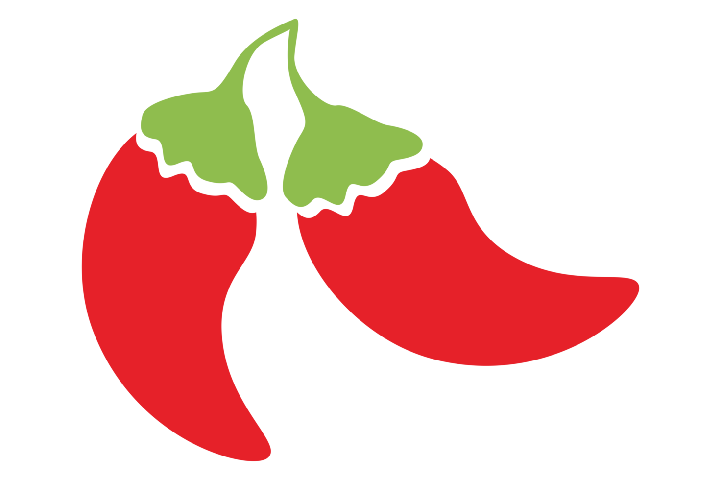 rojo chile logo icono en transparente antecedentes png