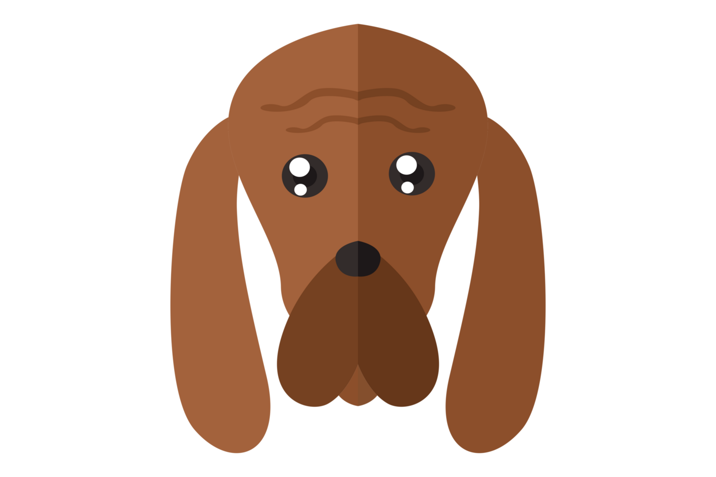 Cute Animal Head - Dog With Transparent Background png