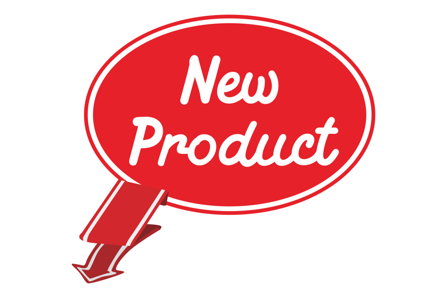Red Label Tag Sale - New Product - With Transparent Background png