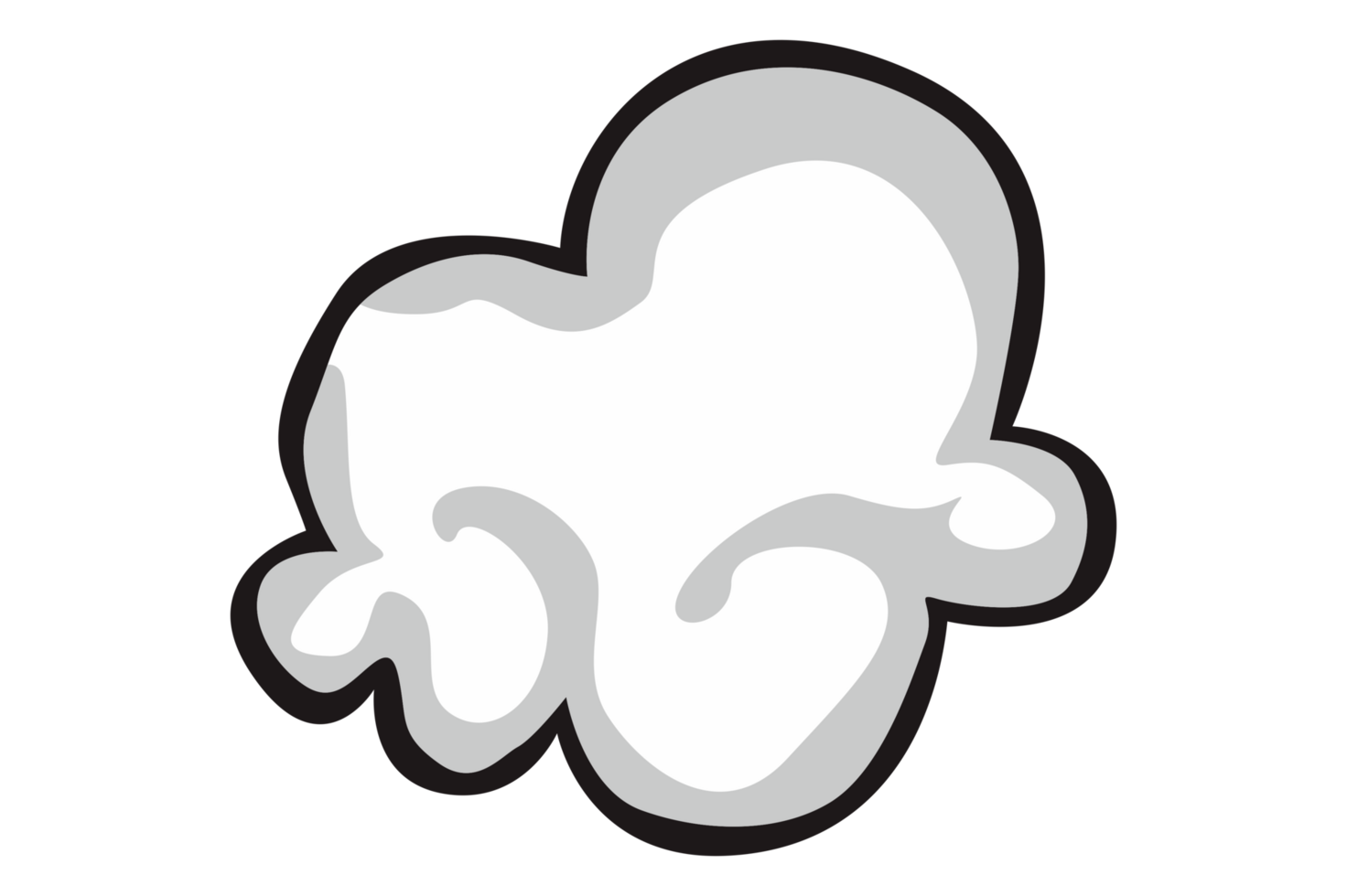 White Cloud  With Transparent Background png