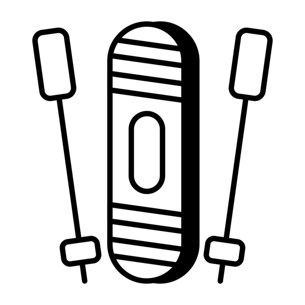 An icon design of ski accessory vector