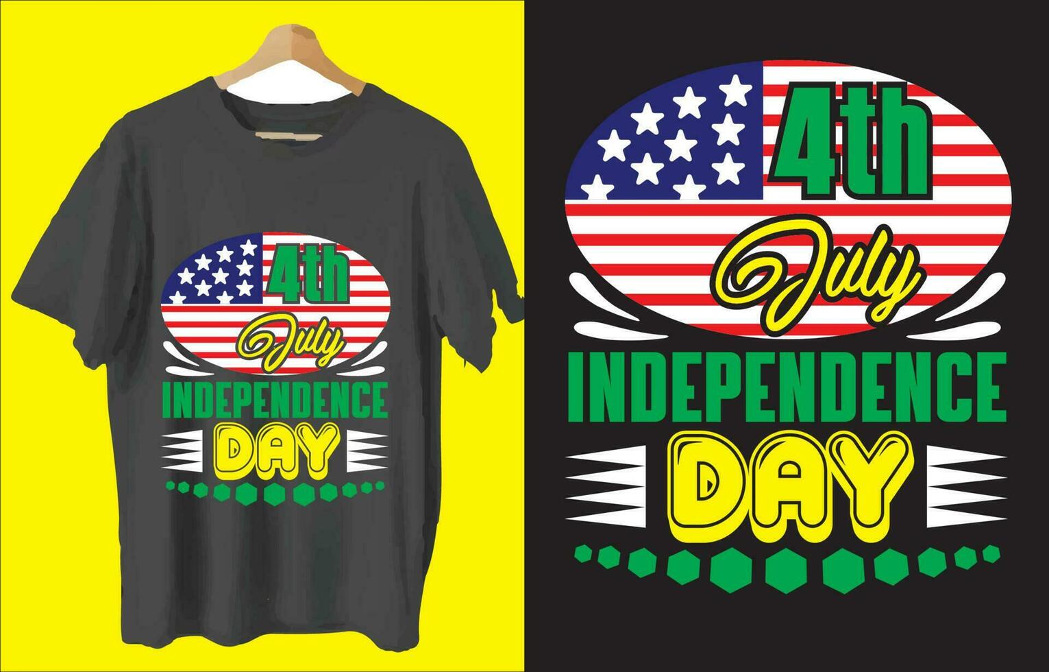 USA Independence Day graphic design for t-shirt, cards, frame artwork, phone cases, bags, mugs, stickers, tumblers, print etc. vector