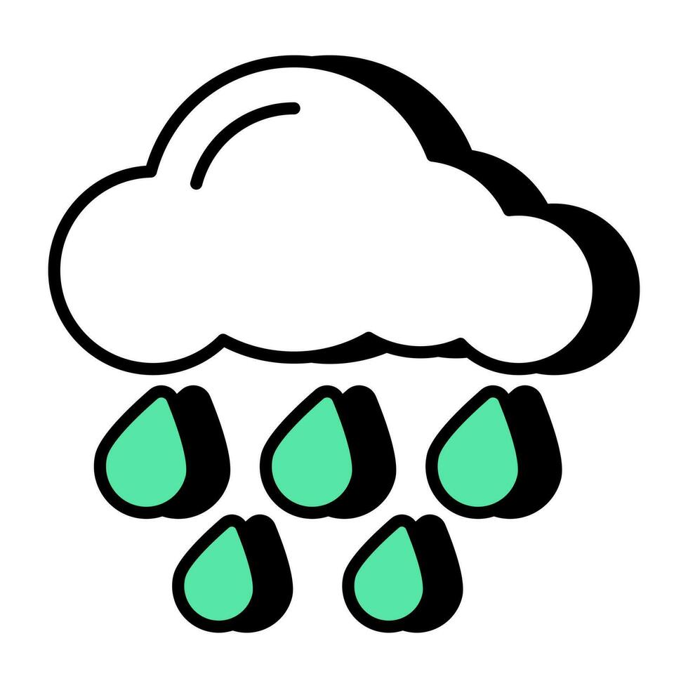 Rainfall icon in perfect design vector