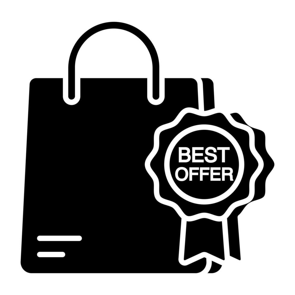 Trendy vector design of shopping discount