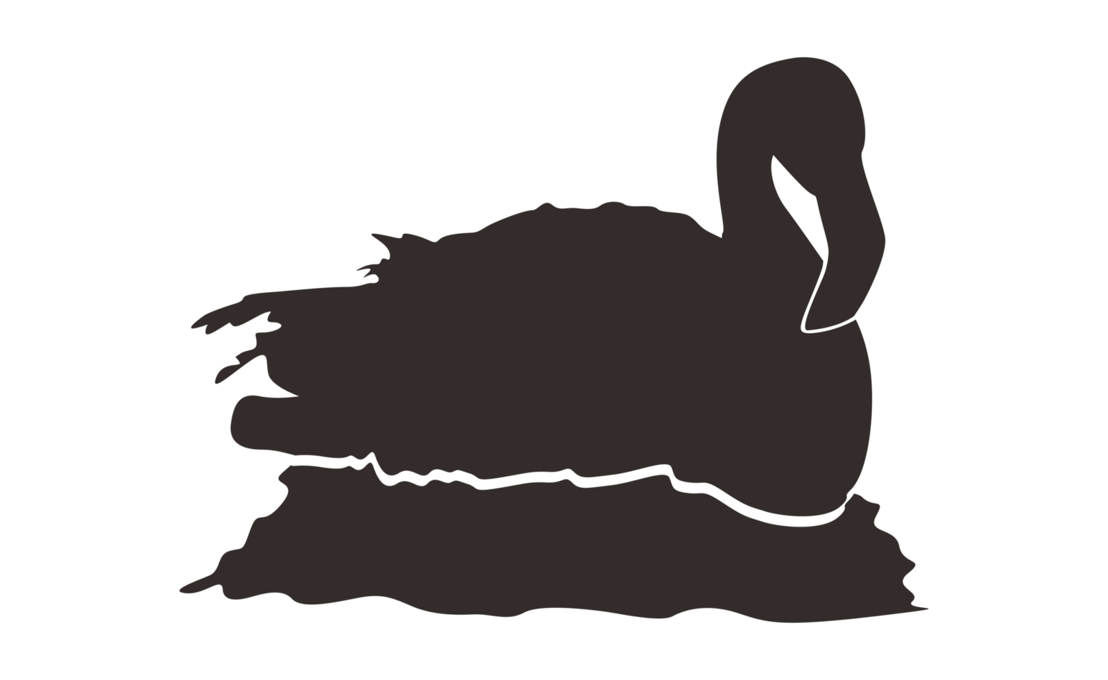 Flamingo Bird Silhouette On Transparent Background png