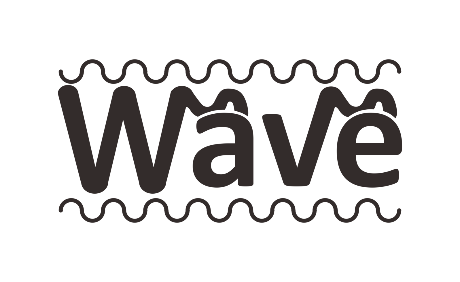 Wave - Word On Transparent Background png
