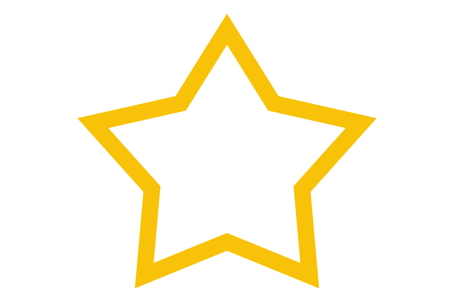 dourado Estrela com transparente fundo png