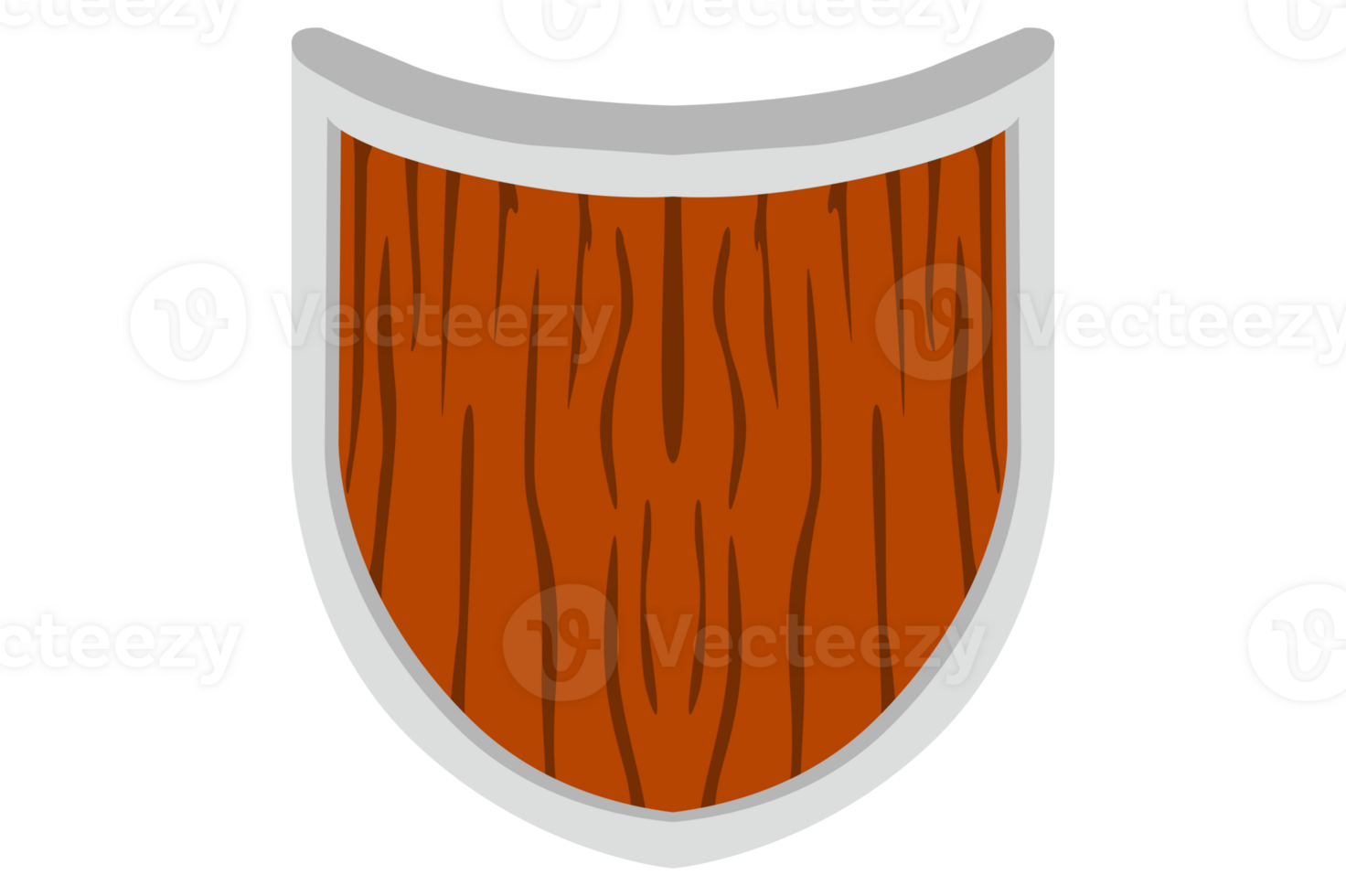 Wooden Knight Shield On Transparent Background png