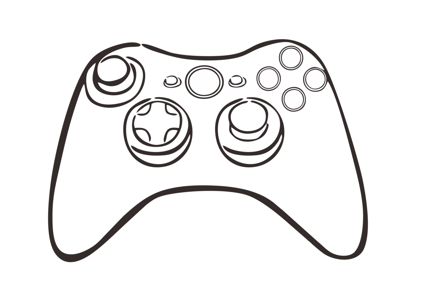 Gamepad - joypad - controler with transparent background png