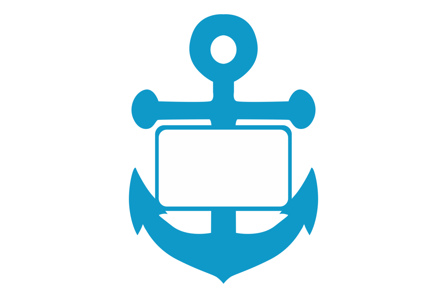 Blue Navy Anchor Logo icon With Transparent Background 24036984 PNG