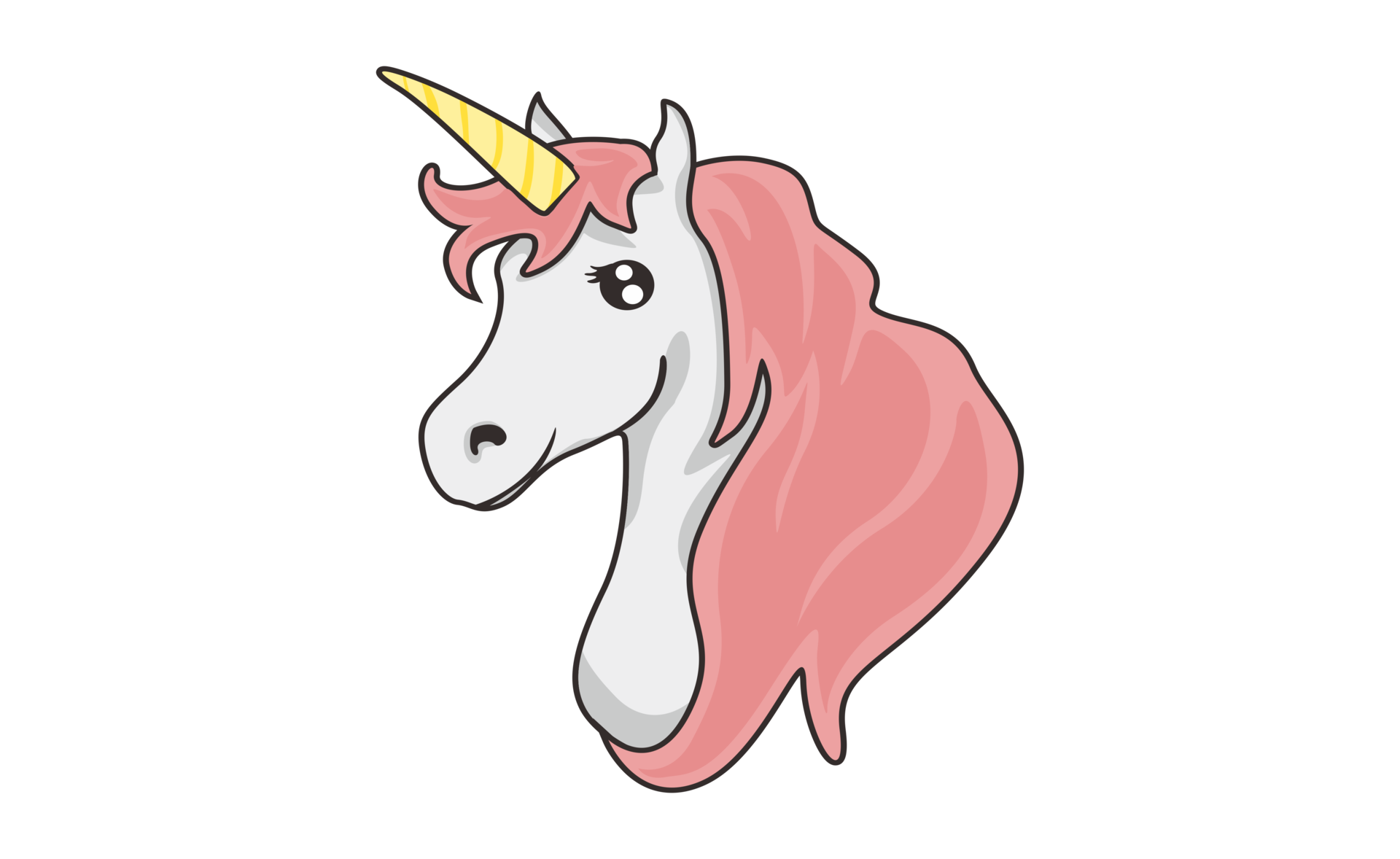 Cartoon Unicorn Head On Transparent Background 24036988 PNG
