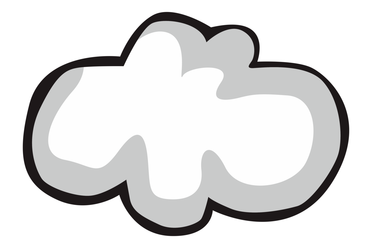 White Cloud  With Transparent Background png