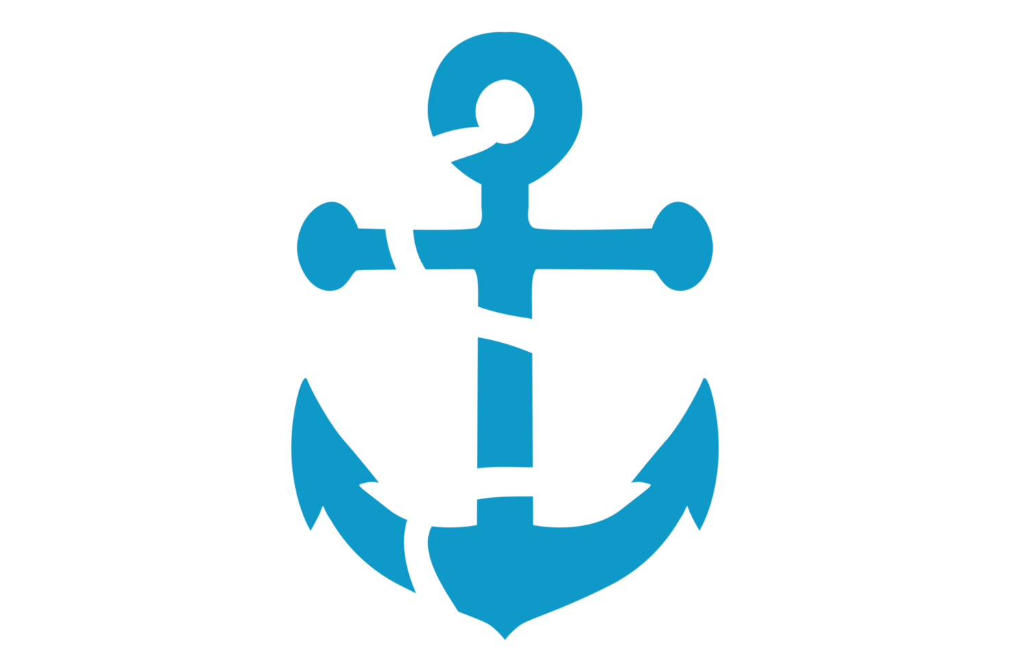 Blue Navy Anchor Logo icon With Transparent Background 24037162 PNG